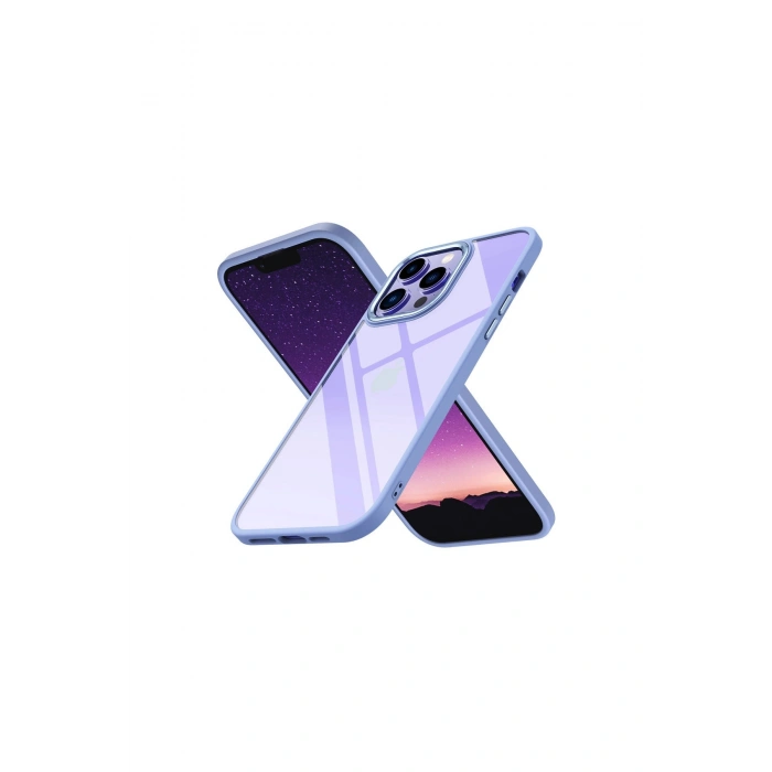 İphone 14 Pro Max Kılıf Power Silikon - Lila