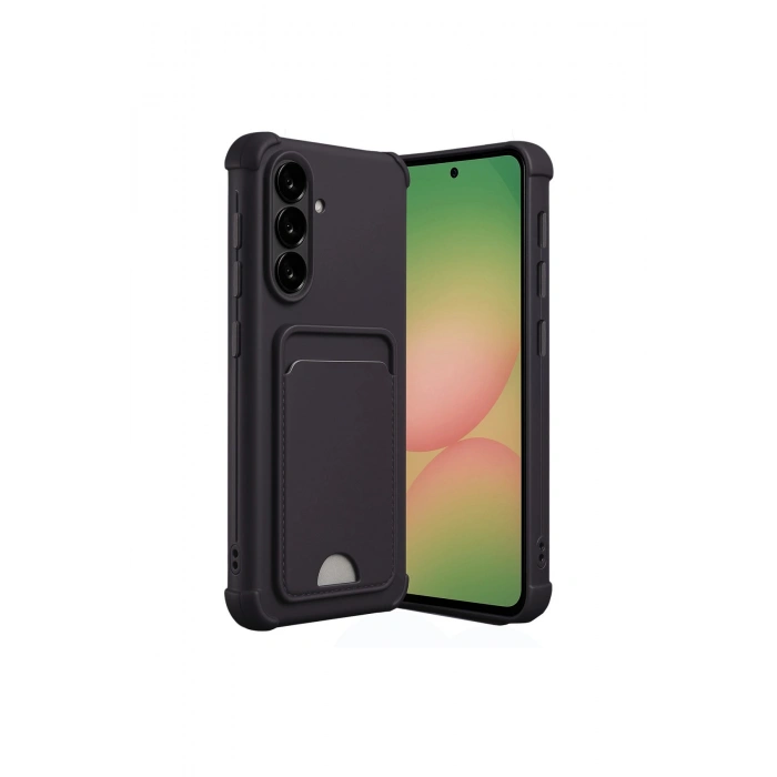 Samsung Galaxy A36 Kılıf Kelvin Kartvizitli Silikon - Siyah