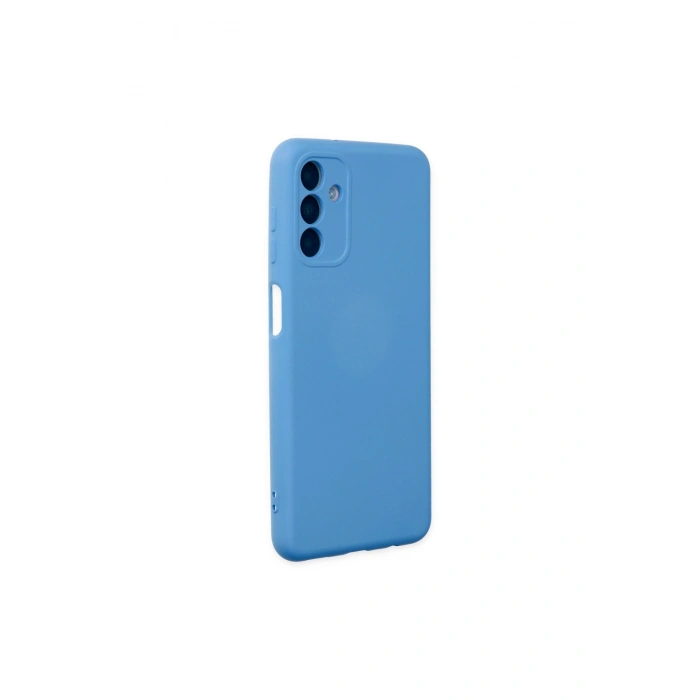 Samsung Galaxy A04s Kılıf Nano İçi Kadife Silikon - Mavi