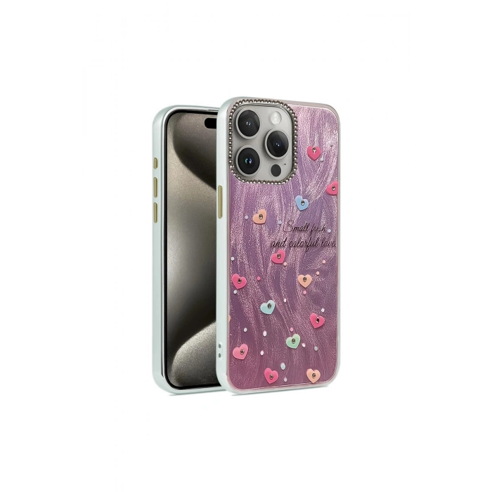 İphone 15 Pro Kılıf Blade Aynalı Desenli Kapak - Desen 8