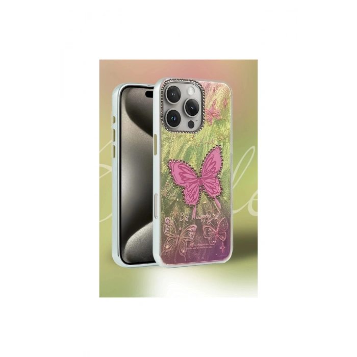 İphone 15 Pro Kılıf Blade Aynalı Desenli Kapak - Desen 5