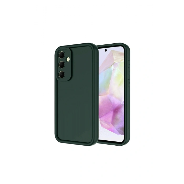 Samsung Galaxy A36 Kılıf Viera Silikon - Koyu Yeşil