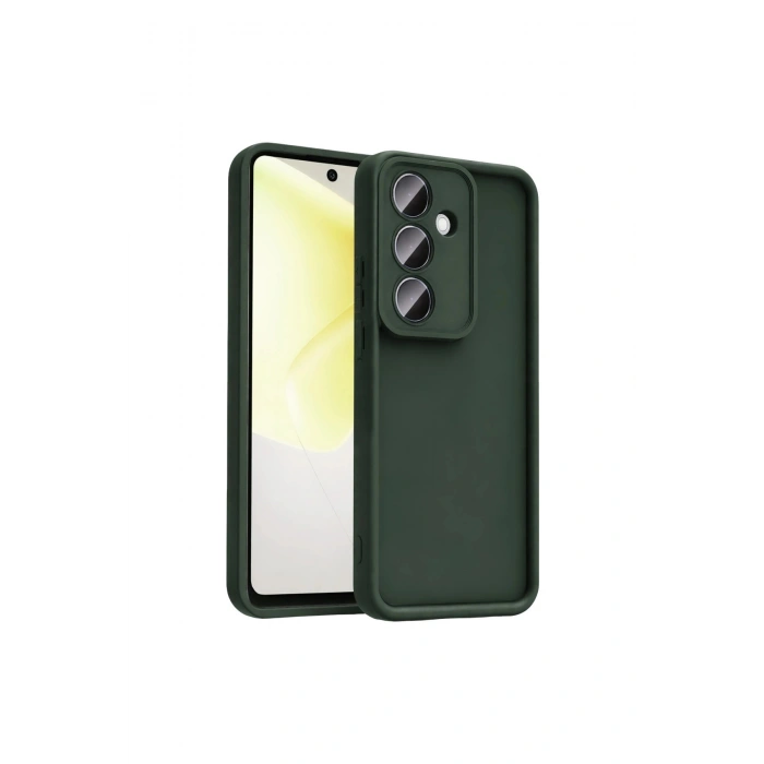 Samsung Galaxy A57 5g Viera Silikon - Koyu Yeşil