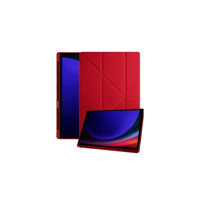 Samsung Galaxy Tab A11 Plus Kalemlikli Mars Tablet Kılıfı - Kırmızı
