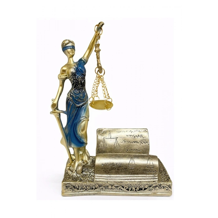 Polyester Kartvizitli Adalet Figürü Alk4426