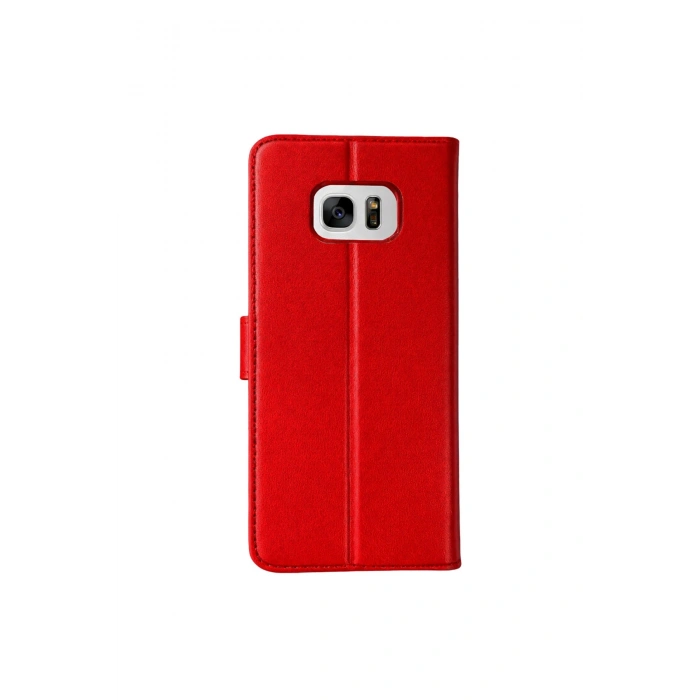 Samsung Galaxy S7 Edge Trend S Plus Kapaklı Kılıf - Kırmızı