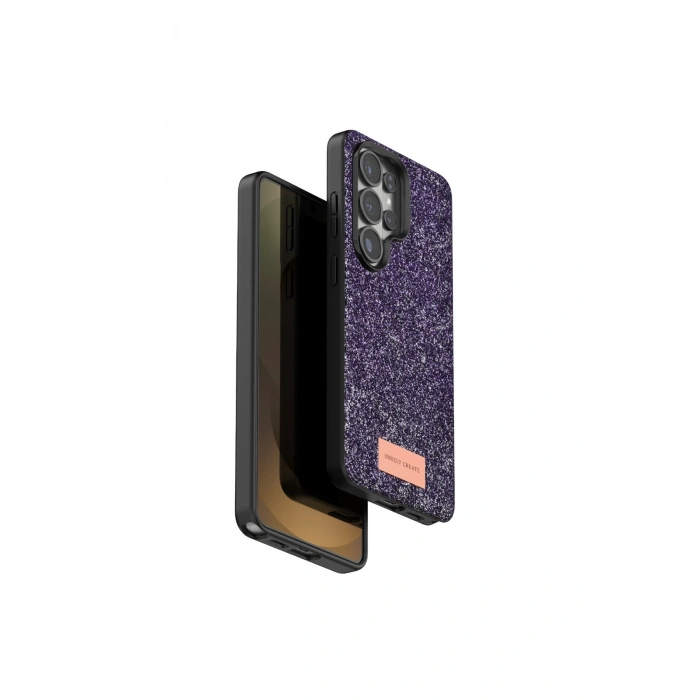 Onegif Samsung Galaxy S26 Ultra Bright Simli Kapak - Derin Mor