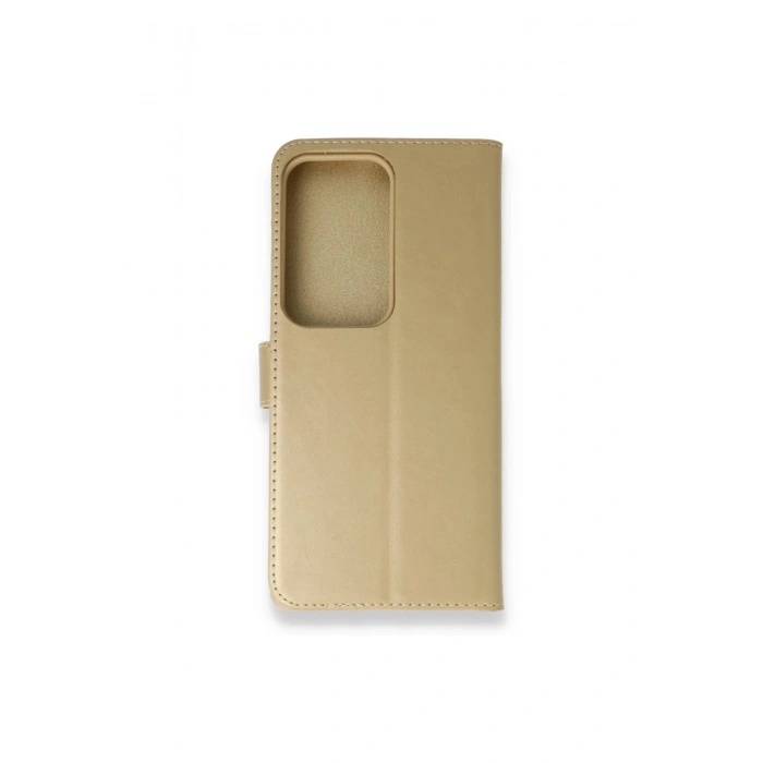 Samsung Galaxy S20 Ultra Trend S Plus Kapaklı Kılıf - Gold