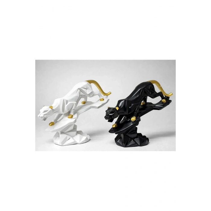 Dekoratif Polyester Panter Figürü Alk4553