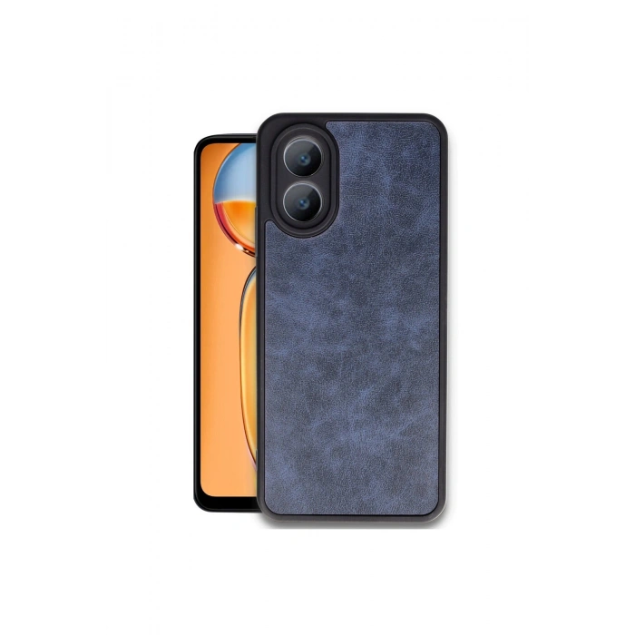 Oppo A38 Kılıf Aras Deri Kapak - Lacivert