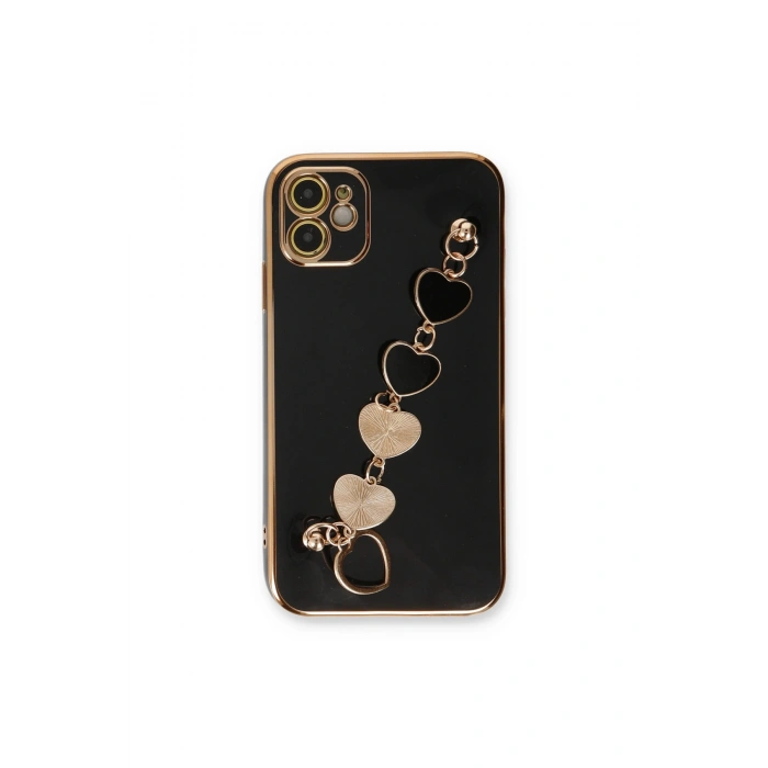 İphone 12 Kılıf Esila Silikon - Siyah