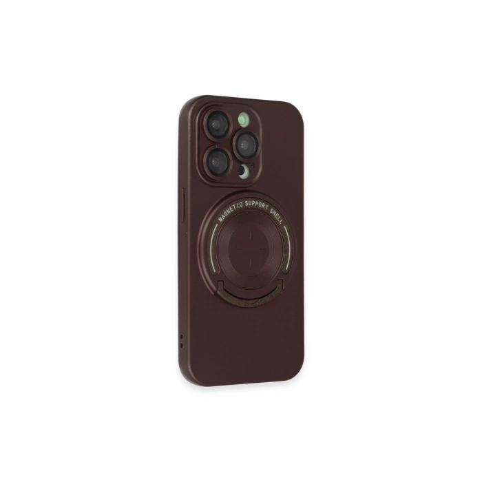 İphone 14 Pro Kılıf Lukka Magneticsafe Kapak - Kahverengi