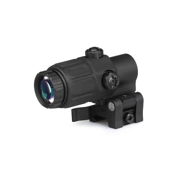 Magnifier 5x Yakınlaştırmalı Dürbün 22mm Ray Uyumlu, Katlanır Yaylı Ayaklı