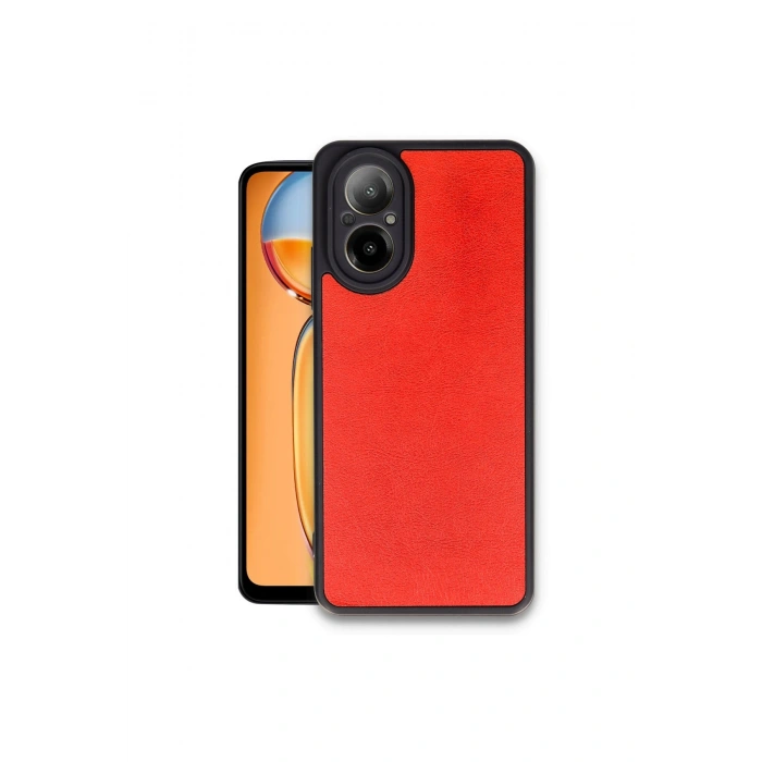 Realme 12 Lite Kılıf Aras Deri Kapak - Kırmızı