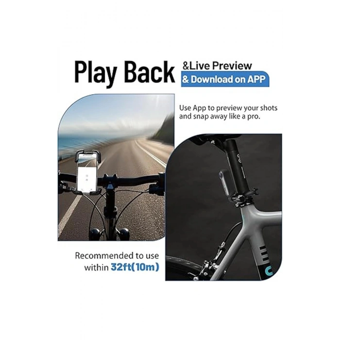 Mini Wıfı Aksiyon Kamerası 1080p Taşınabilir Vücut Kamerası Giyilebilir Video Kaydedici Ipx7 Su Geçi