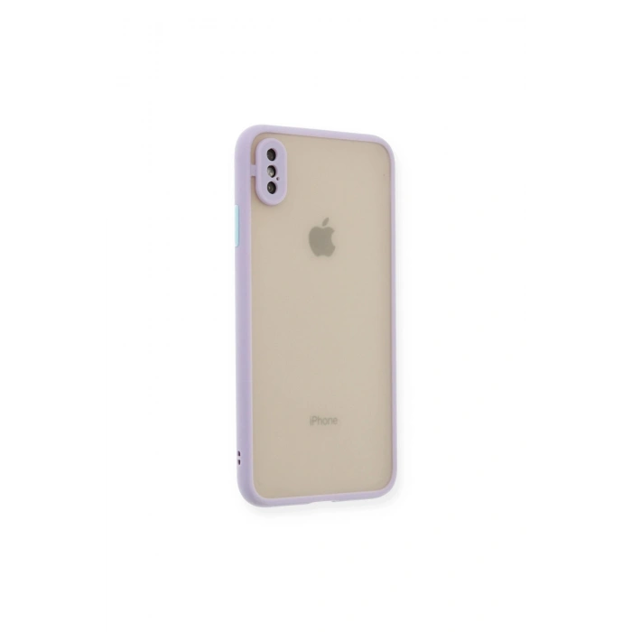 İphone Xs Max Kılıf Montreal Silikon Kapak - Mor
