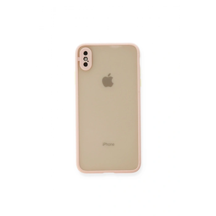İphone Xs Max Kılıf Montreal Silikon Kapak - Pembe
