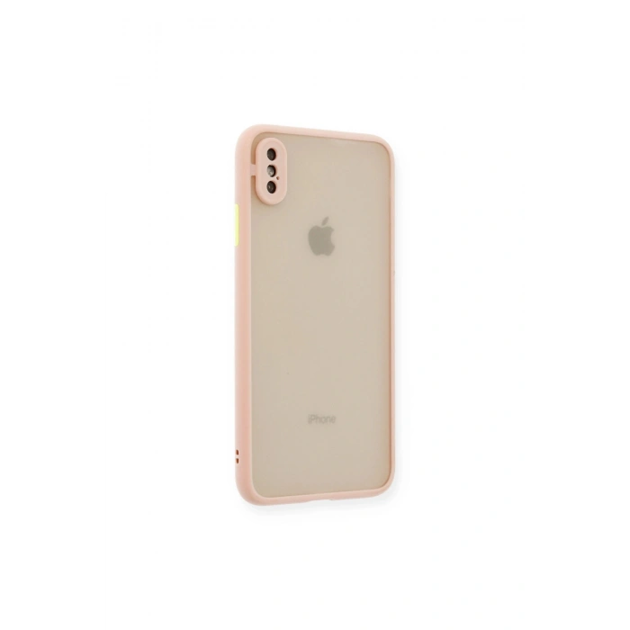 İphone Xs Max Kılıf Montreal Silikon Kapak - Pembe