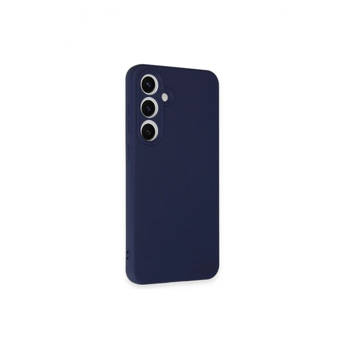 Samsung Galaxy S24 Fe Kılıf Nano İçi Kadife Silikon - Lacivert