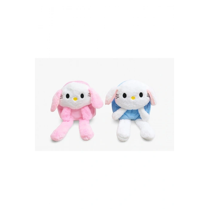 Peluş Işıklı Oynar Kulaklı My Melody Ve Cinnamoroll Sırt Çantası Alk3012