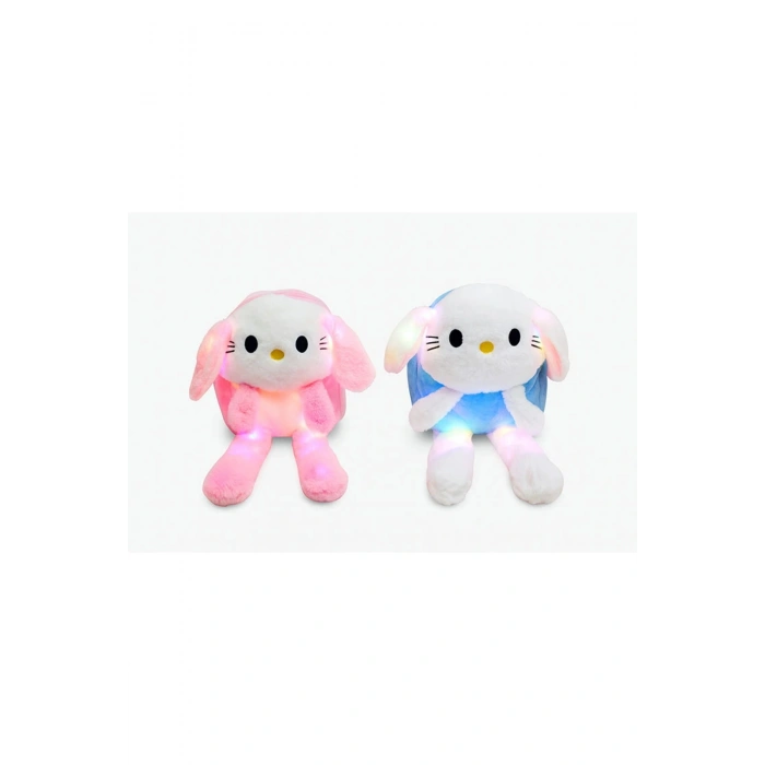 Peluş Işıklı Oynar Kulaklı My Melody Ve Cinnamoroll Sırt Çantası Alk3012