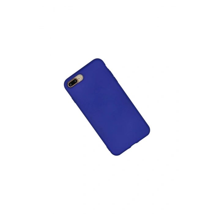 İphone 7 Plus Kılıf Nano İçi Kadife Silikon - Lacivert
