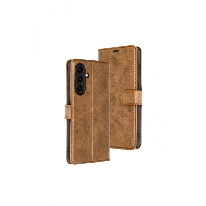 Samsung Galaxy A36 Kılıf Trend S Plus Kapaklı Kılıf - Taba