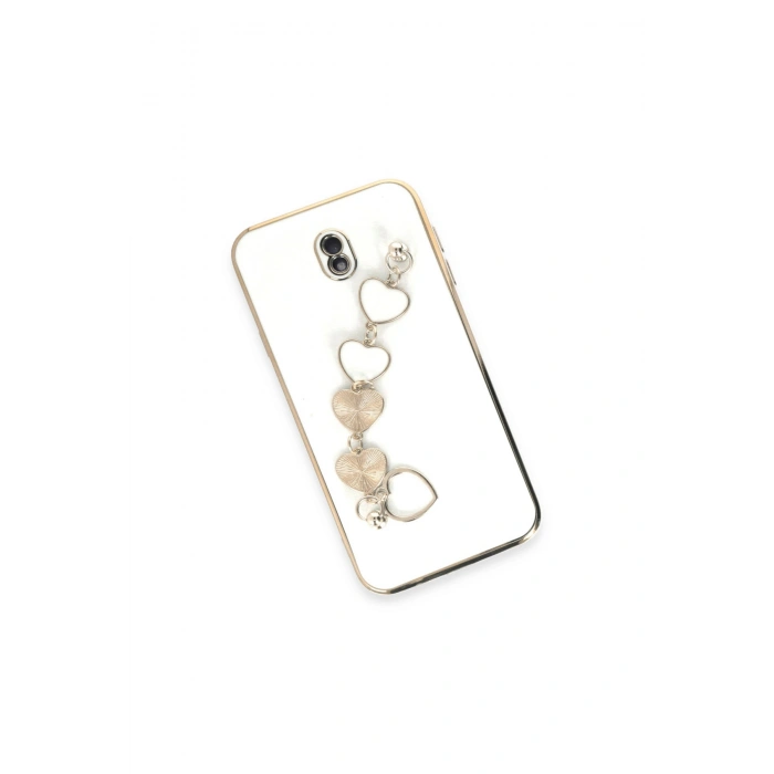 Samsung Galaxy J7 Pro / J730 Kılıf Esila Silikon - Beyaz