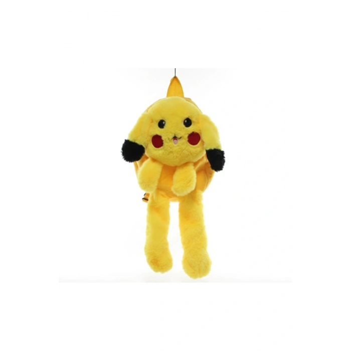Peluş Işıklı Pikachu Sırt Çantası Alk3009