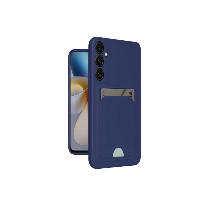 Samsung Galaxy S24 Plus Kelvin Kartvizitli Silikon - Lacivert