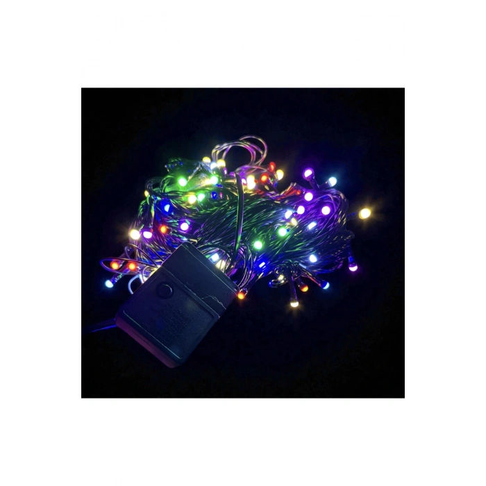 10m 100 Led Damla Uçlu Rgb Işık Siyah Kablo Mz-17-2