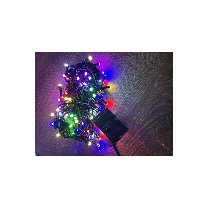 10m 100 Led Damla Uçlu Rgb Işık Siyah Kablo Mz-17-2