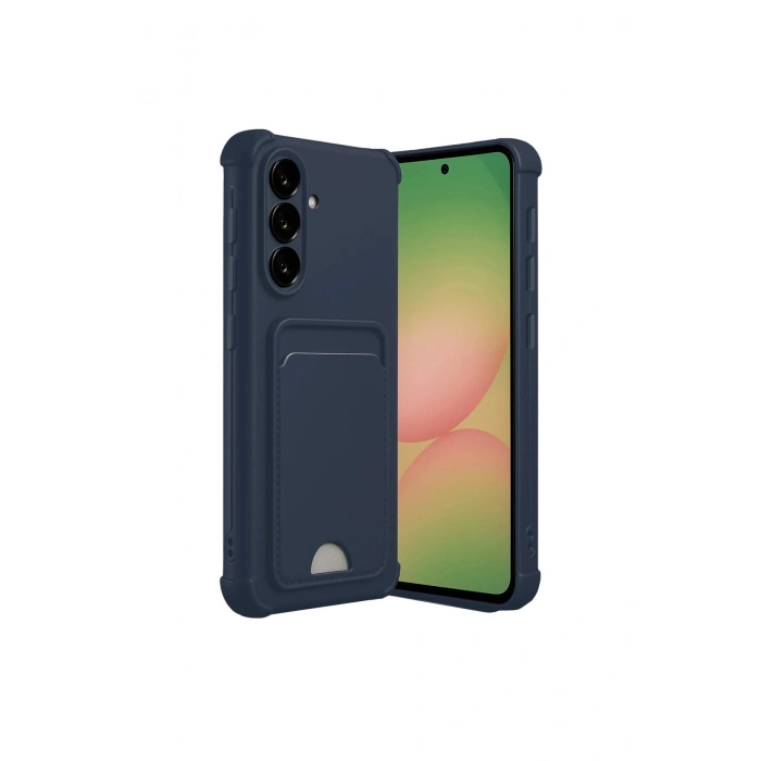 Samsung Galaxy A17 5g Kelvin Kartvizitli Silikon - Lacivert