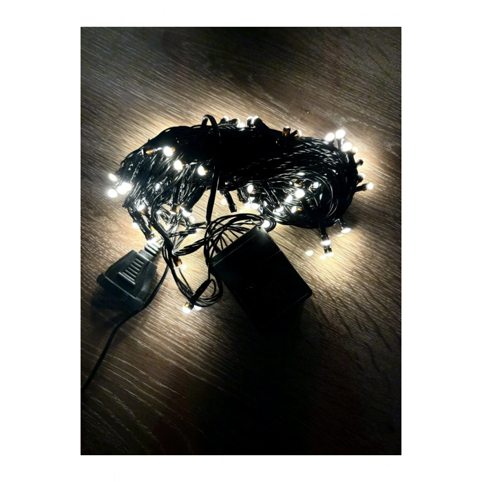 10m 100 Led Damla Uçlu Gün Işığı Siyah Kablo Mz-17-3