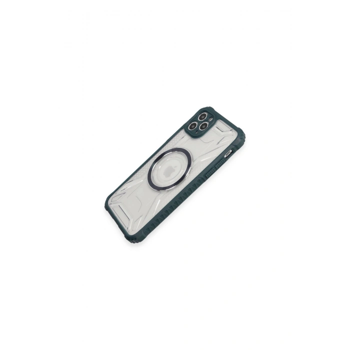 İphone 11 Pro Max Kılıf Prag Magneticsafe Kapak - Koyu Yeşil