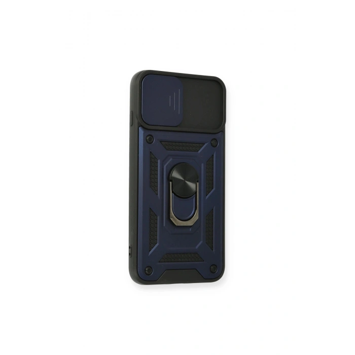 İphone 7 Plus Kılıf Pars Lens Yüzüklü Silikon - Lacivert