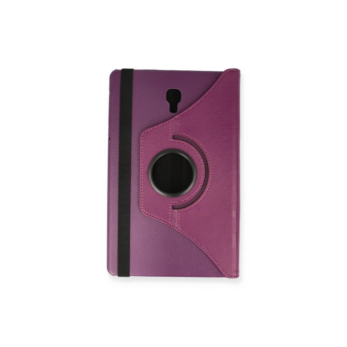 Samsung Galaxy T590 Tab A 10.5 Kılıf 360 Tablet Deri Kılıf - Mürdüm