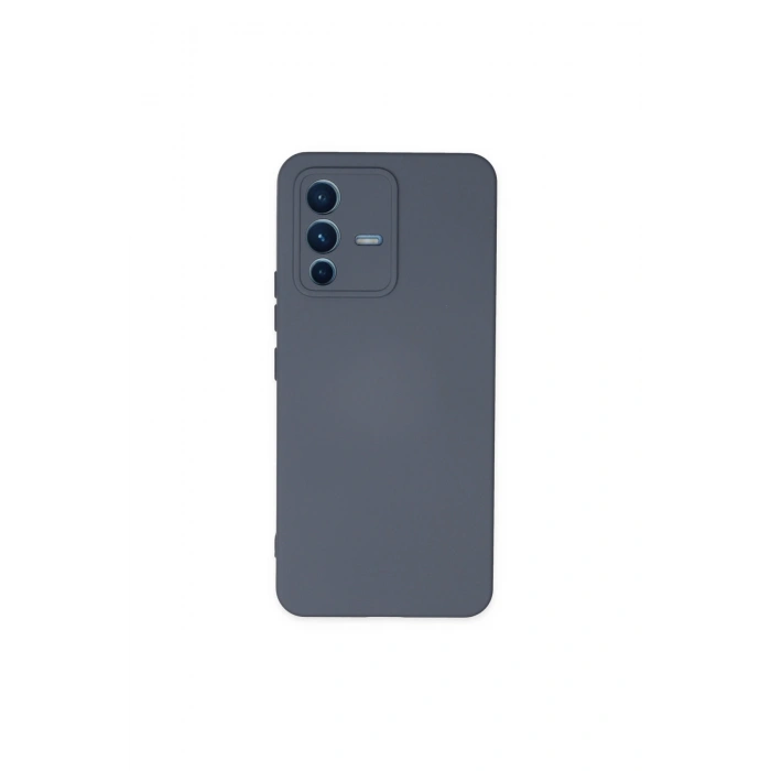 Vivo V23 5g Kılıf Nano İçi Kadife Silikon - Gri