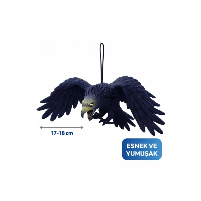 Asılabilir Lateks Kartal Dekor Süsü Siyah 17-18 Cm