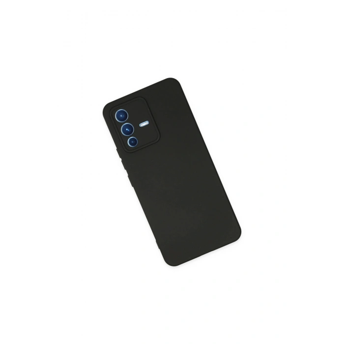 Vivo V23 5g Kılıf Nano İçi Kadife Silikon - Siyah