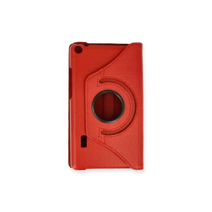 Huawei Mediapad T3 7 Kılıf 360 Tablet Deri Kılıf - Kırmızı