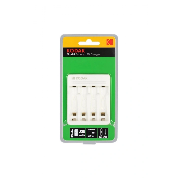 Kodak Kd-29490 4’lü Aa/aaa Ni-mh Type-c Otomatik Hızlı Pil Şarj Cihazı