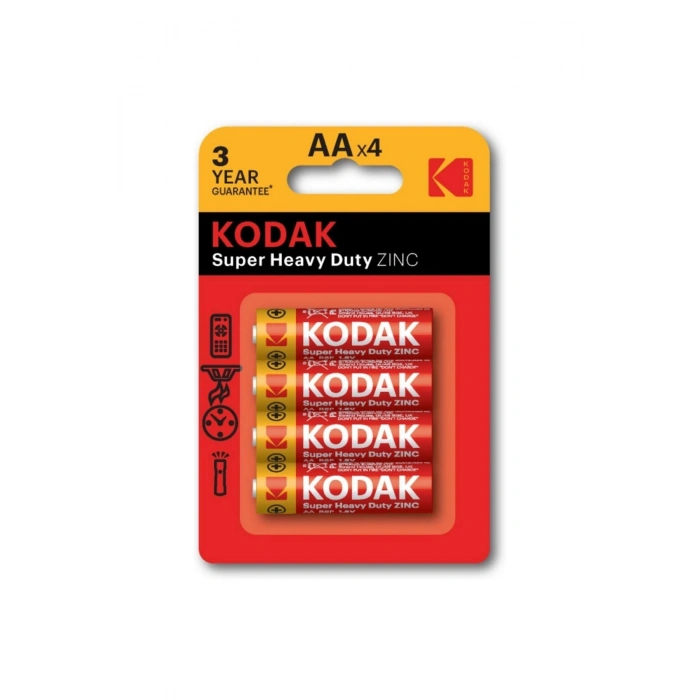 Kodak 4 Adet Çinko Karbon Blister Kalem Pil