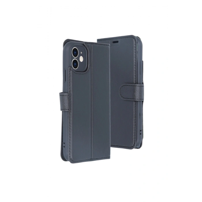 İphone 11 Kılıf Trend S Plus Kapaklı Kılıf - Siyah