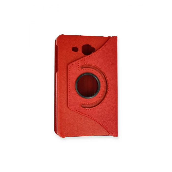 Samsung Galaxy T280 Tab A 7 Kılıf 360 Tablet Deri Kılıf - Kırmızı