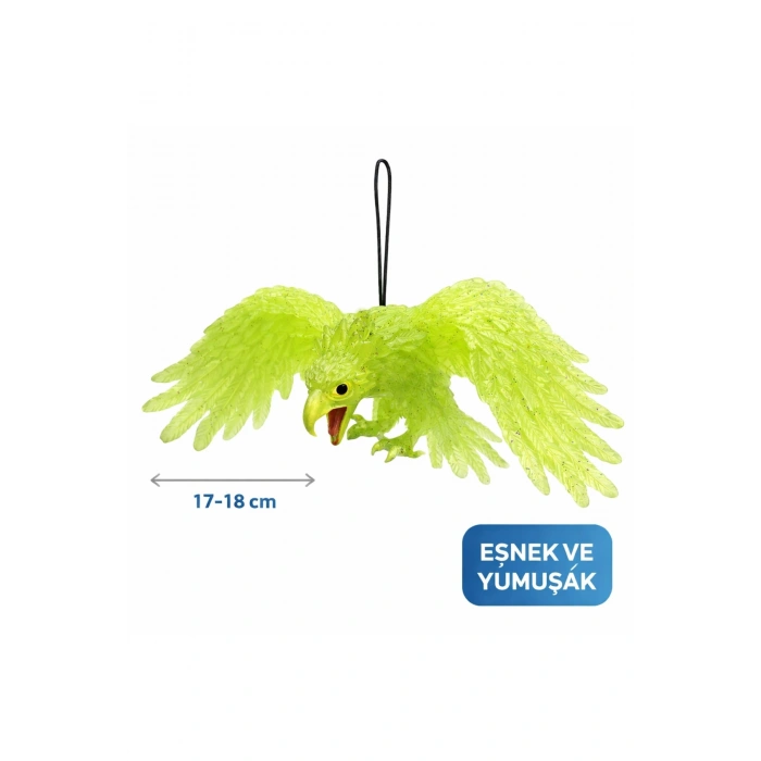 Asılabilir Lateks Kartal Dekor Süsü Yeşil 17-18 Cm