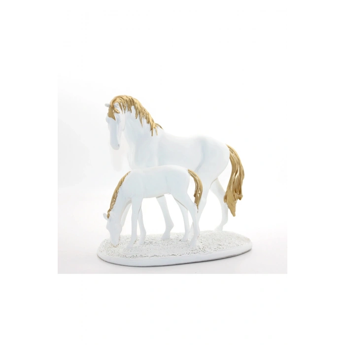 Polyester Yavrulu At Figürü Alk1629