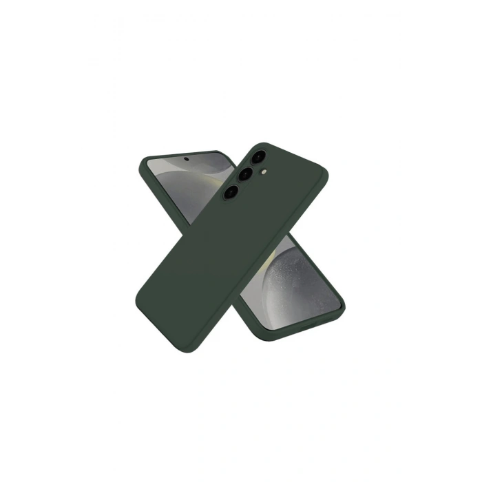 Samsung Galaxy A56 Kılıf Nano İçi Kadife Silikon - Koyu Yeşil