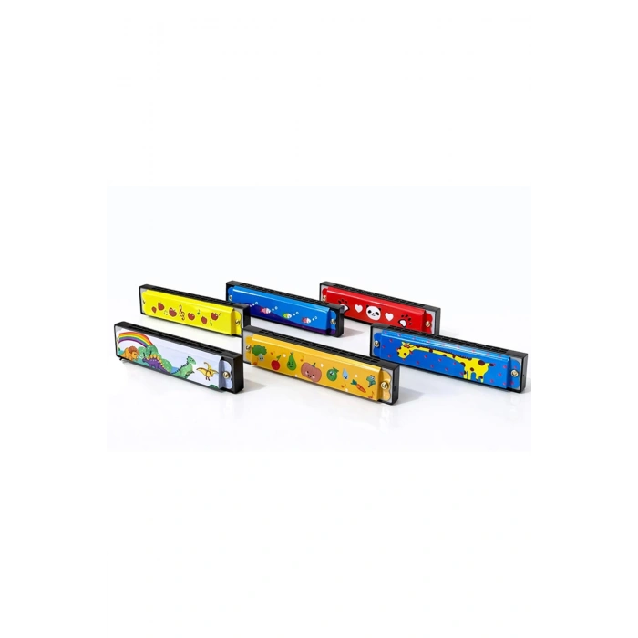 Desenli Metal Mızıka Alk4388