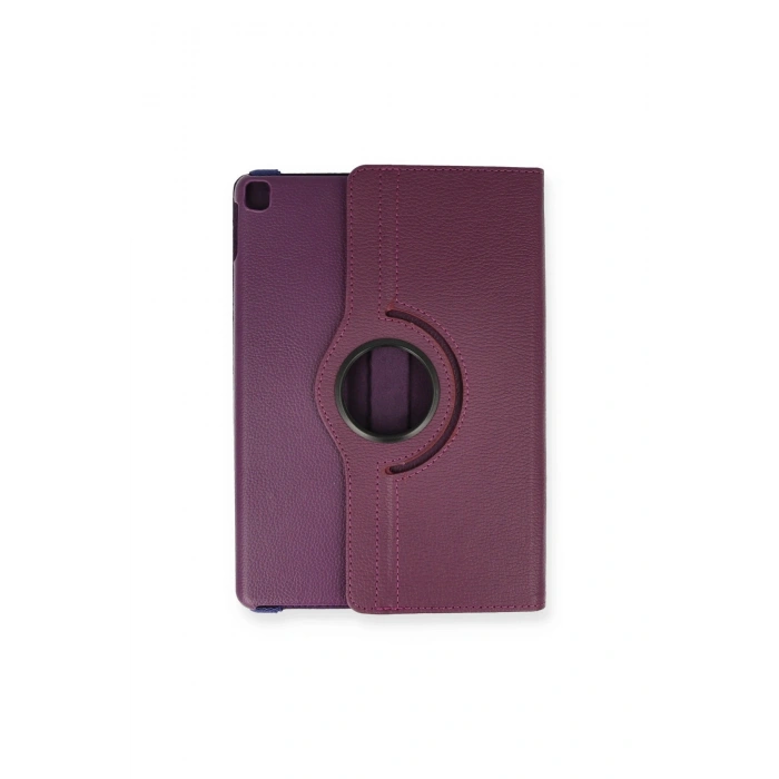 İpad 10.2 (7.nesil) Kılıf 360 Tablet Deri Kılıf - Mürdüm